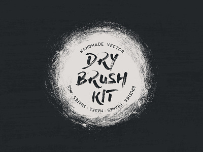 Vector Dry Brush Kit brush dry brush hand drawn ink paint rough vector