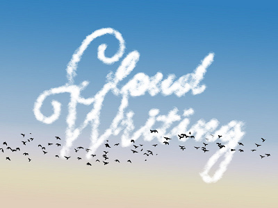 Cloud Writing Photoshop Action