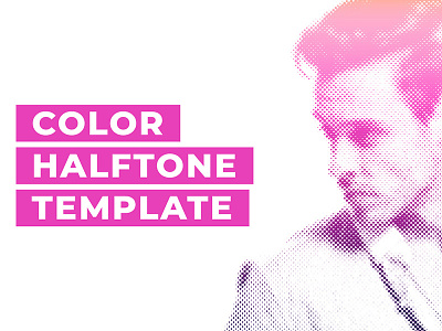 Color Halftone Template color halftone dots halftone photoshop press print