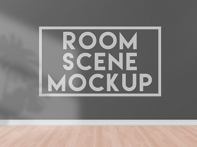 Room Scene Mockup empty room floor photoshop room mockup wall