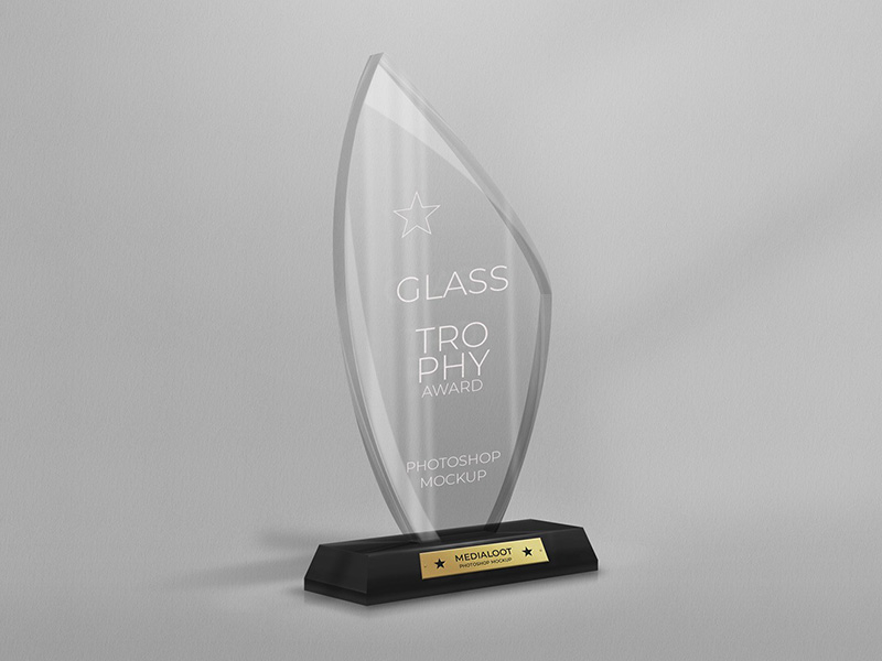 Download Glass Trophy Award Mockup by Diego Sanchez for Medialoot ...