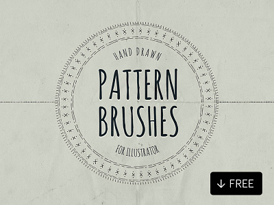 Hand Drawn Pattern Brushes Illustrator brushes hand drawn illustrator patterns