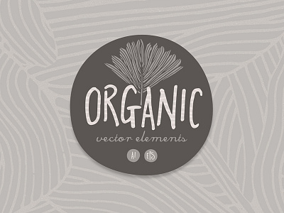 Organic Vector Elements hand drawn leaves natural organic patterns vector