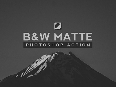 Black & White Matte Photoshop Action black white matte photography photoshop action