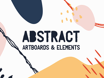 Abstract Artboards And Elements abstract artboards collage hand crafted modern vector illustration