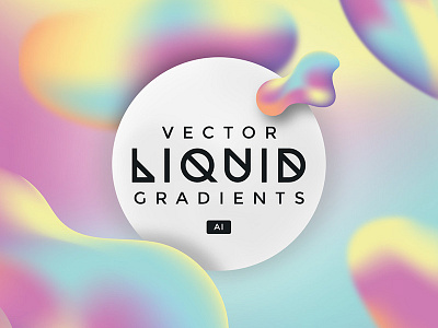 Vector Liquid Gradients fluid gradients illustration liquid vector vector gradients