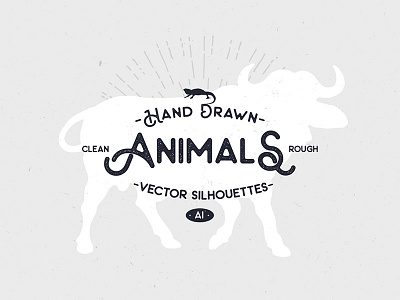 Hand Drawn Animal Silhouettes