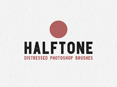 Halftone Distressed Photoshop Brushes