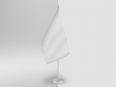 Desk Flag Mockup