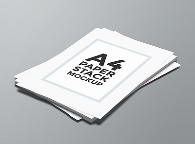 A4 Paper Stack Mockup mockup paper photoshop stack