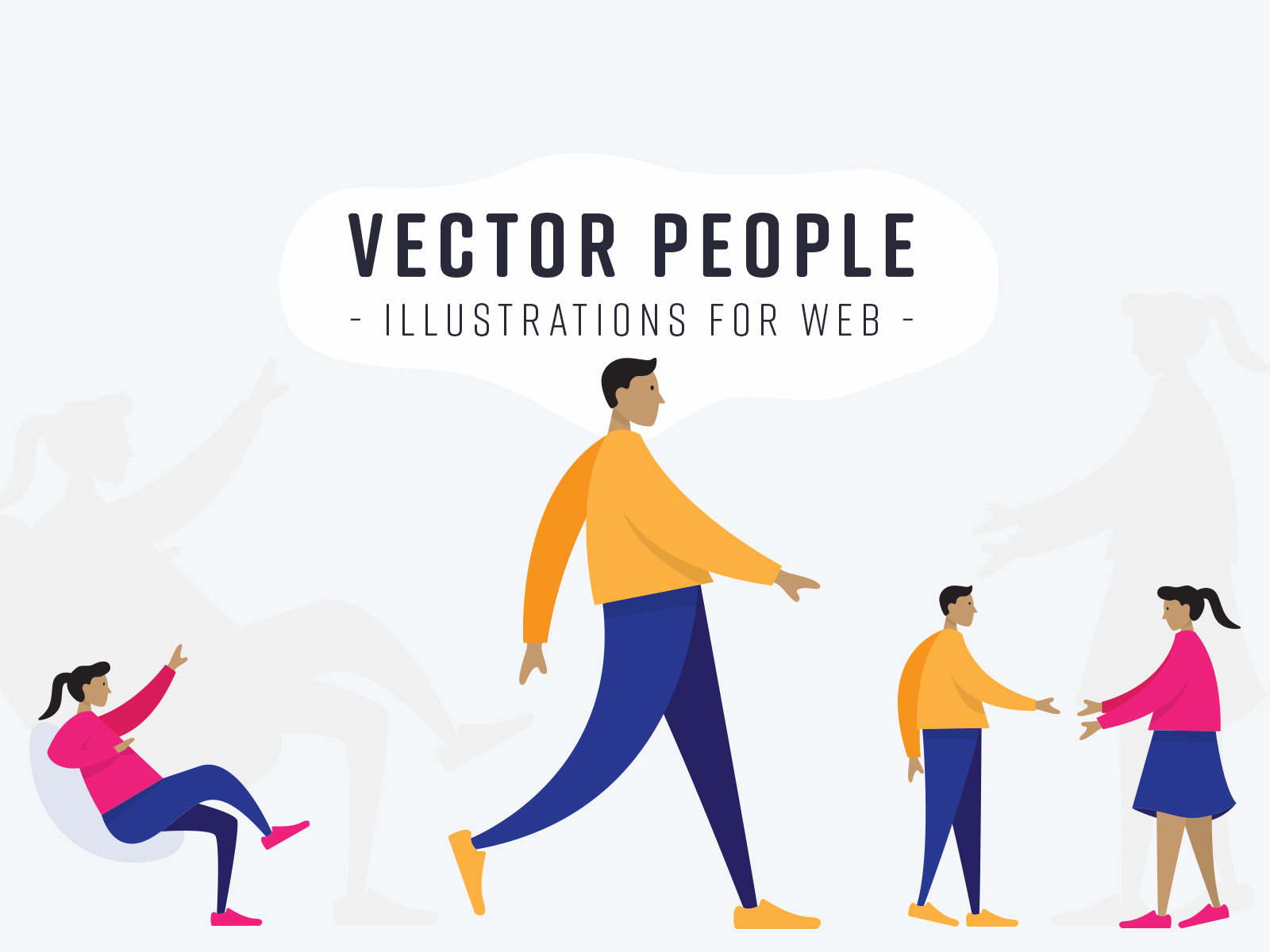 Vector People: Illustrations for Web by Diego Sanchez for Medialoot on ...