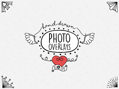 Hand Drawn Photo Overlays