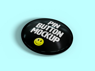 Pin Button Mockup badge design mockup photoshop pin button