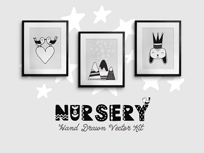 Nursery Hand Drawn Vector Kit