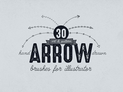 Illustrator Hand Drawn Arrow Brushes arrows brushes hand drawn illustrator vector