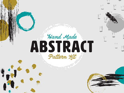 Hand Made Abstract Pattern Kit abstract brushes hand drawn patterns vector