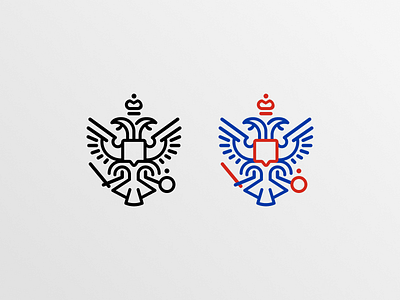 Coat of arms of Russia coatofarms design icon vector