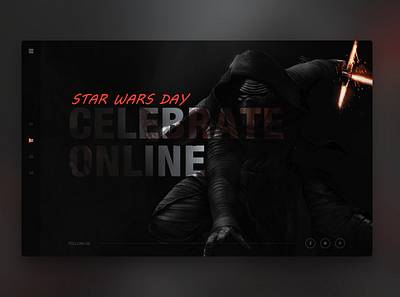 Starwar conceptual design black starwars，deep color， web design