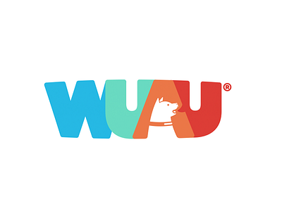 Wuau branding dog food friend logo pet