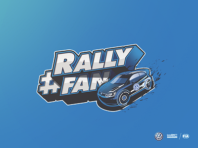 #RallyFan branding car digital illustration logo mexico rally social media vector volkswagen