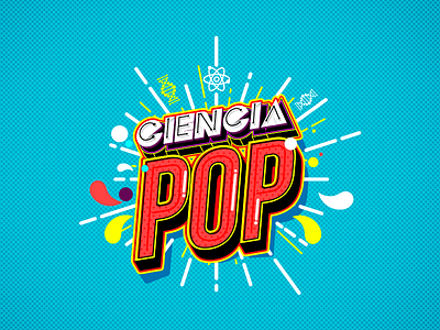 Ciencia Pop custom design font logo not authorized pop proposal vector