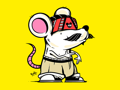 El Barrio character design illustration mouse street style