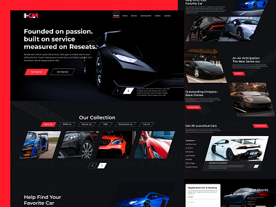 Renty - Car Rental Landing Page