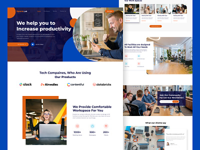 Space.Lab - Digital Work Space Website Design