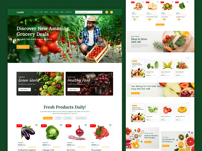 Plural - Grocery And Organic Food Shopping branding ecommerce food shopping food website grocery grocery shop marketing minimal organic shop website trendy design ui design vegetable store web design website