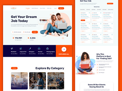 JobOne - Job Finding Landing Page