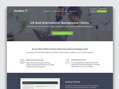 International Checks web page