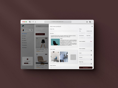 Ecommerce Product Add UI design