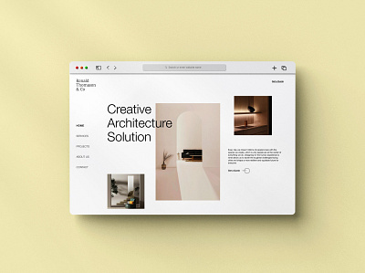 Architecture web UI Design design ui ux