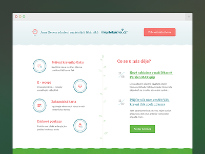 Borsice Pharmacy website clean design icons minimal pharmacy simple ui ux website