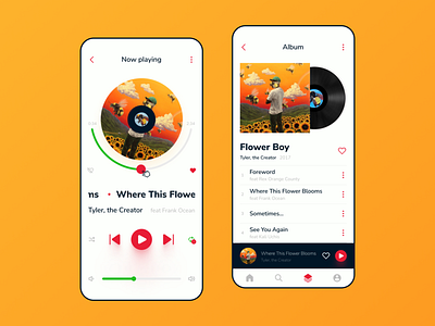 Music app app dailyui design figma mobile mobile app music music app music player ui