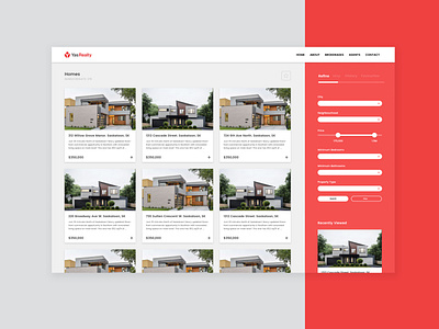 YasRealty Design Prototype | Homepage, Web Design