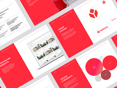 Yas Realty Style Guide Pages | Design colour guide style frame style guide style guides styles uiux