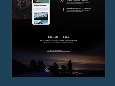 Camping Software | Website Design app branding design graphicdesign homepage ui ux web web design website