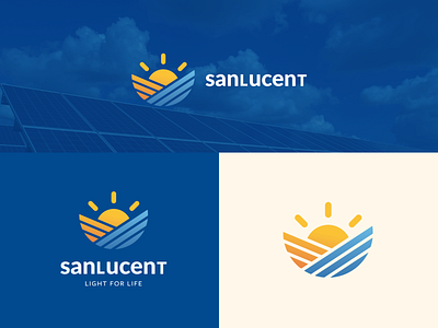 Solar Energy Company Logo - Sanlucent branding design logo logo design solar energy solar logo