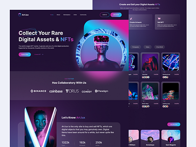 Art.lux - NFT Marketplace by Zaim Maulana for Elux Space on Dribbble