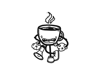Coffee Blame Character character coffee illustrator draw ipad video game