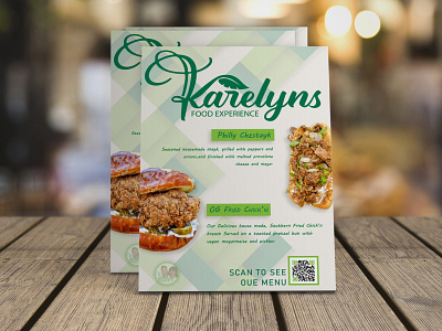 Flyer for Karelyn's Vegan adobe illustrator adobe photosop branding creative design graphic design illustration mockup vector