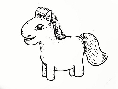 Fairy horse character design drawing