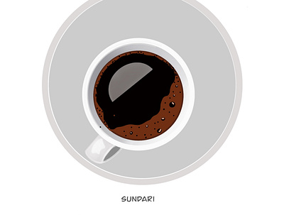 Digital coffee in Procreate cofee design digital digitalart illustration procreate
