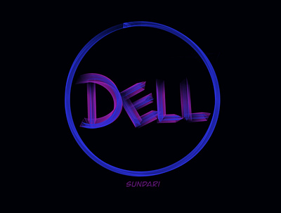Dell - As classy as it is design englishlettering illustration lettering tamillettering tamiltypography typography ui