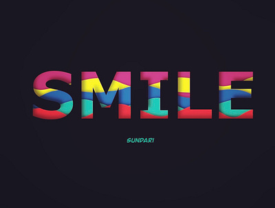 Smile ur heart away design illustration lettering procreate smile typography vector