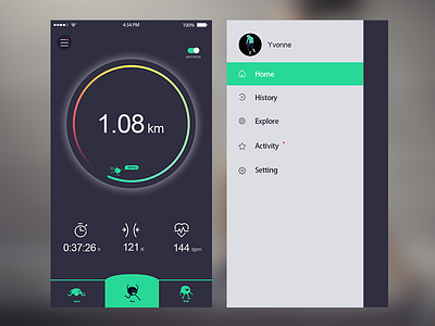 Keep running app ui