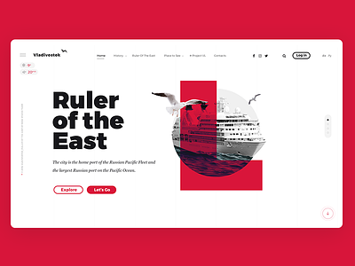 Project _ VL bird bold clean hero home page red sea ui ux