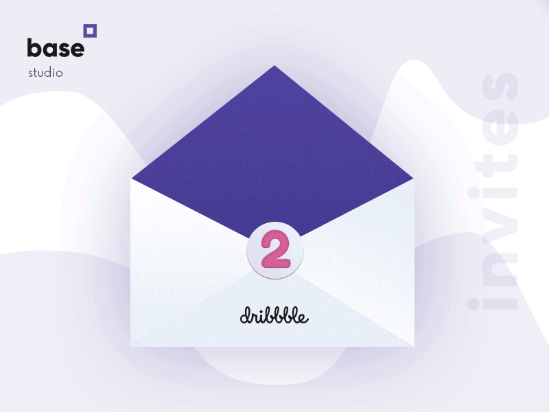 2 Invitations from Base Studio dribble invitations giveaway invite