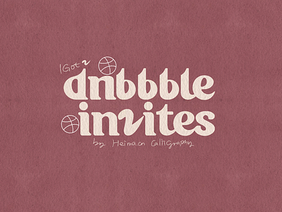 🏀 2 Dribbble Invites（CLOSED）